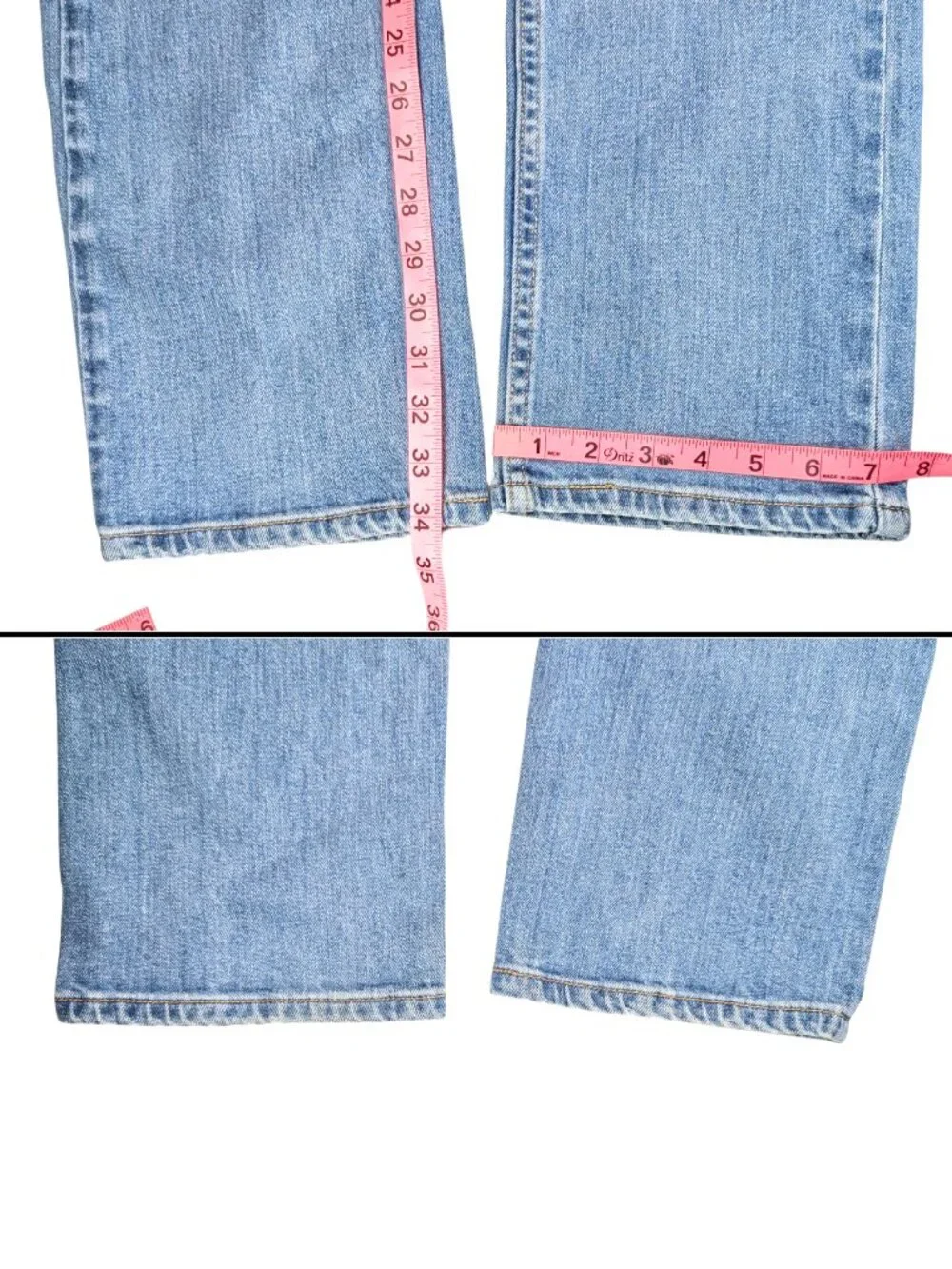 Levi's 513 Men's 33x34 Light Wash Slim Straight 5 Pocket Blue Jeans